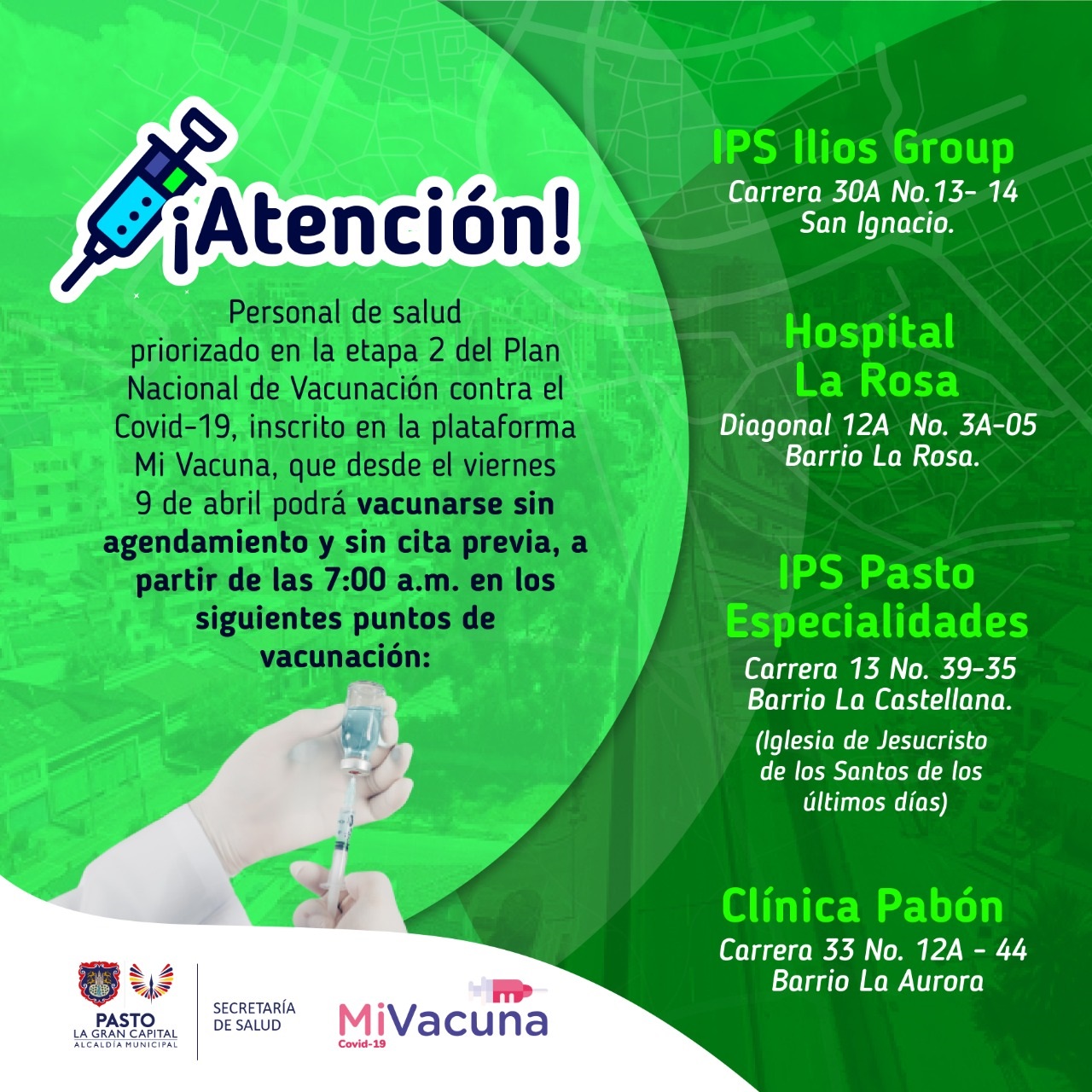 vacunacion personal salud